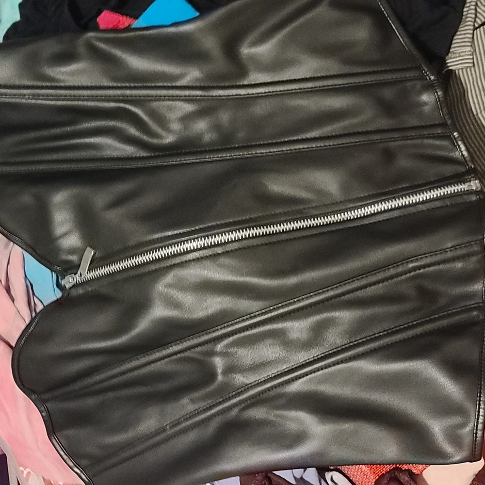 Shein leather top